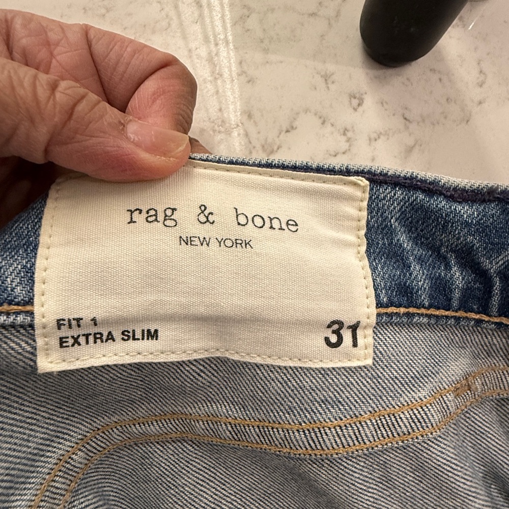 Rag & Bone Denim Jeans Fit 1 Extra Slim Jamie Size  31 - Picture 8 of 10